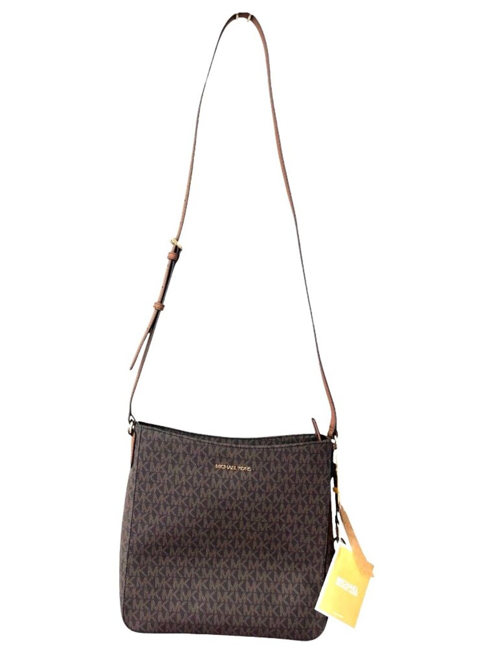 Michael Kors Brown Signature PVC Monogram Shoulder/Crossbody Bag NWT
